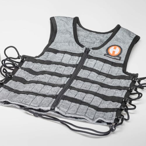 Hyperwear Hyper Vest PRO Adjustable Weighted Vest for Men and Women — Running, Walking, HIIT, Bone Density & Osteoporosis Exercise — No-Bounce Steel Micro-Weights, Slim Fit, Up to 40 lbs