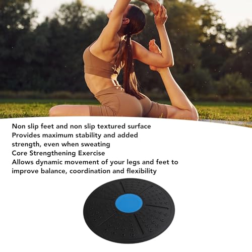 Balance Board Plastic Anti Slip Exercise Balance Stability Trainer for Core Strength Training Home Gym Workout Injury Recovery Adults Kids Seniors