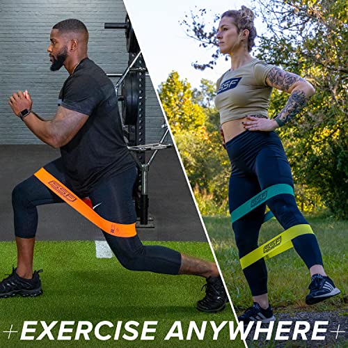 Serious Steel Fitness Fabric Mini Loop Non-Slip Resistance Band Set | Warm-Up, Physical Therapy, Glute Training, Speed and Agility Exercise Bands - color: Multi-Colored Set