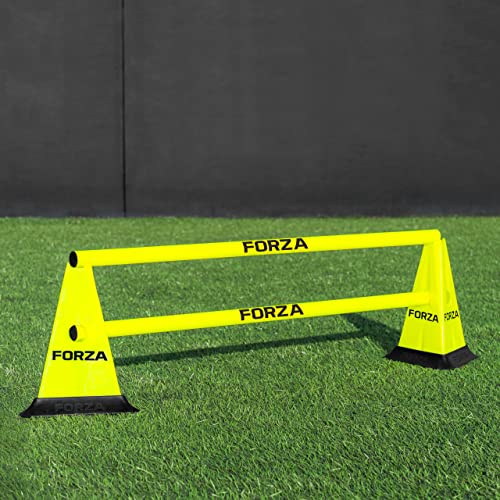 FORZA Cone & Hurdle Training Sets | Improve Your Speed & Agility Skills - Available in 3 Styles and 8 Colors - color: Black, style: Pro Tri Cone