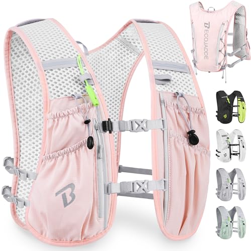 Running Vest Hydration Backpack for Men Women, 5L Lightweight Running Backpack Hydration Pack for Marathon, Trail, Cycling, Hiking, Jogging