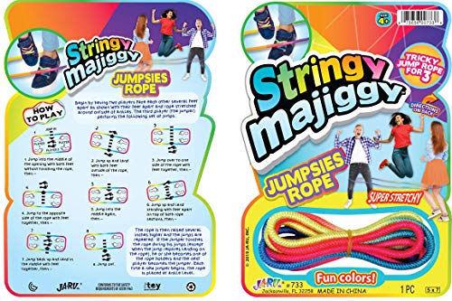 Fun a Ton Long Elastic Chinese Jump Rope for Kids (1 Ankle Skipping Rope). PE Equipment for Elementary School & Playground. Kids Exercise & Outdoor Game. Bulk Clearance Items. F-733-1 - size: 1 Pack