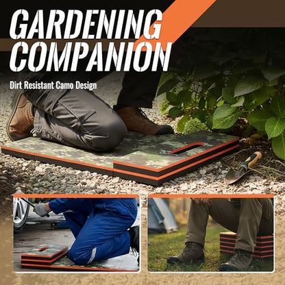 Foldable EVA Utility Mat with Handle, Heavy Duty Mechanic Mat for Kneeling, Workouts, Garages, Gardening, Camping, Picnics, Outdoor Adventures and Home Gyms, Mechanic Kneeling Pad Mechanics Mat-Camouflage - color: camouflage