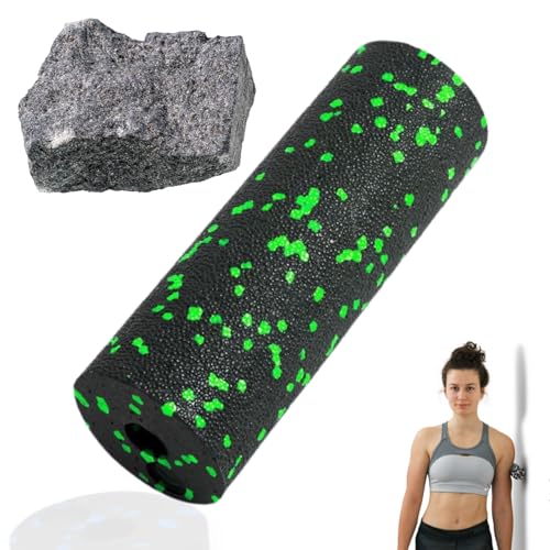 Mini Massage Foam Roller High Density - 100% Recycled Non-Toxic Material - Portable Pocket-Sized for Travel - Foot Arch,Legs & Arms Pain Target - Waterproof and Durable 15x6cm(Green) - color: Green
