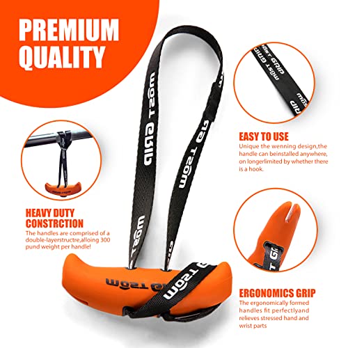 MOST Neutral Grip Pull Up Handles for Home Gym Workout, Ergonomic Pull Up Grips with Non-Slip for T-bar Row
