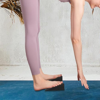 Colaxi 2X Yoga Wedge Squat Wedge Block Slanting Board Improve Lower Leg Strength Slant Board Calf Stretcher for Foot Stretching