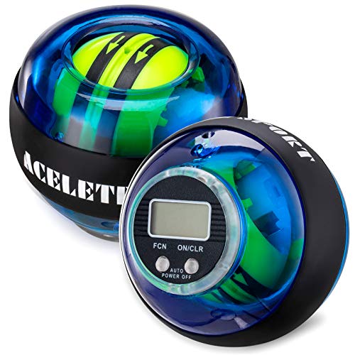 Gyro Ball Wrist Exerciser Gyroscope Ball Forearm Strengthener for Stronger Wrist Bones and Muscle