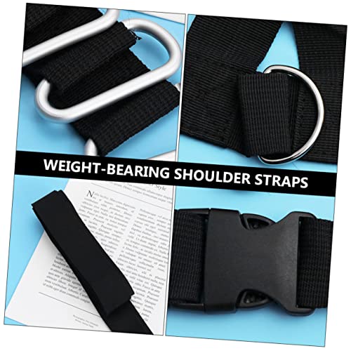Mikikit 2pcs Weight-bearing Training Belt for Strength Training and Sled Pulling Fitness for Outdoor Workouts and Tire Drags
