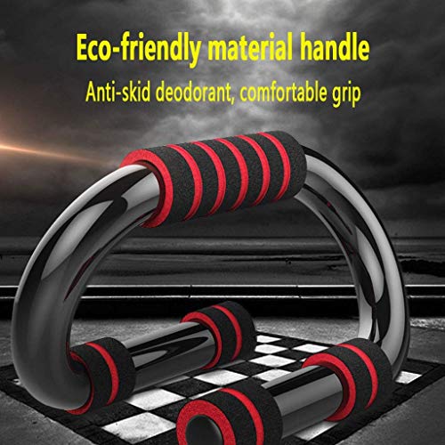Push-up Bracket, S- Shaped Pushup with Nonslip Foam Handle Muscle Building Bold Steel Handles Push Up