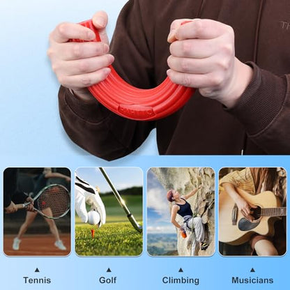 Flexible Resistance Bar for Physical Therapy, Resistance Exercise Twisting Bar for Tennis Elbow, Tendonitis Pain Relief & Grip Strength Trainer, Non-Slip 3 Resistance Levels