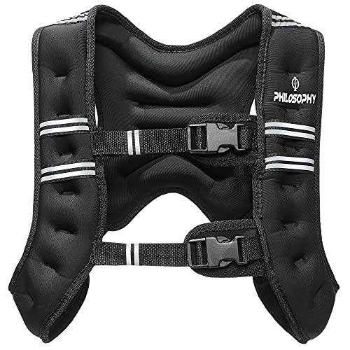 Philosophy Gym Weighted Workout Vest, Strength Training Fitness Body Weight Vest