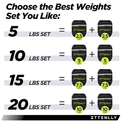 Adjustable Ankle Weights 1-5/10/15/20LBS Pair with Carry Bag - Breathable Fabrics, Reflective Trim - Strength Training Leg Wrist Arm Ankle Walking Weights Sets for Women Men Kids - color: Green, size: 10 lbs Pair (5 lbs Each)