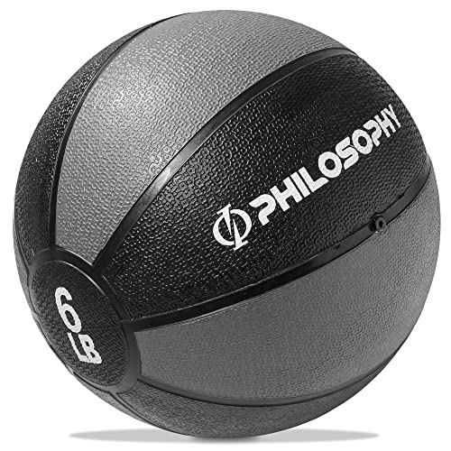 Philosophy Gym Medicine Ball - Weighted Fitness Non-Slip Ball