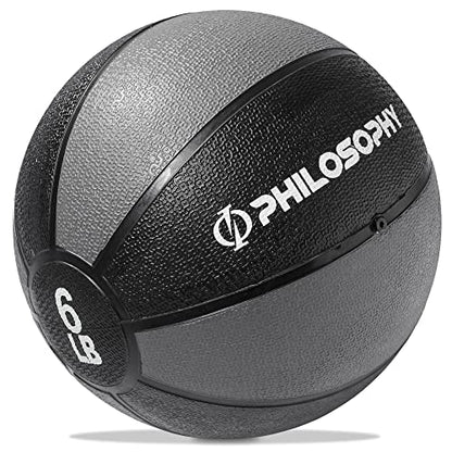 Philosophy Gym Medicine Ball - Weighted Fitness Non-Slip Ball