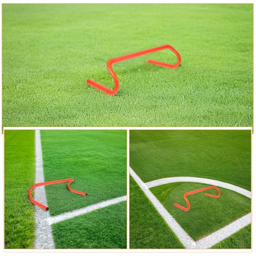Kisangel 5pcs Mini Hurdles: Portable 15cm Height Mini Agility Hurdles Kids Training for Preschool - Lightweight Plastic Training Speed Equipment for Indoor and Outdoor Use
