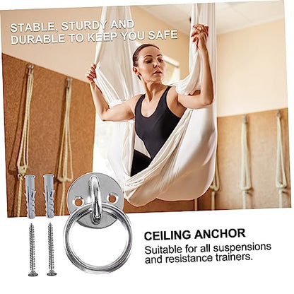 Home Gym Fixed Plate Ceiling Anchor Wall Mount Suspension Trainer for Gym Straps Swings