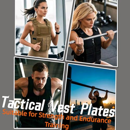 OBLT Weight Vest Plates - Vest Plates for Full-Body Strength Training, 5.5/9.3/14/19 LBS Weighted Vest Plates Suitable Crossfit,Outside and Fitness Man& Women Training - color: Blue