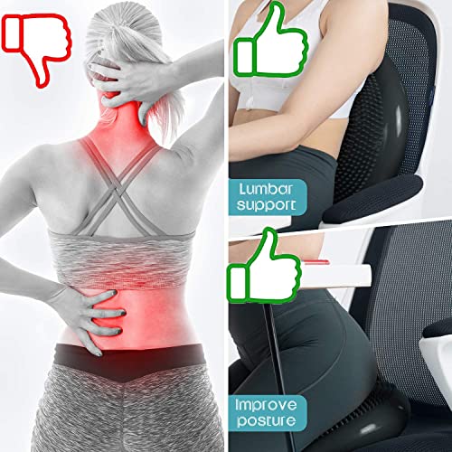 Wobble Cushion, Balance Disc, Wiggle Seat, Balance Pads for Physical Therapy, Stability Disc, Wobble Board for Dogs, Office, Sensory Kids, Classroom with Spiky Massage Ball - color: Red