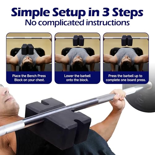 Adjustable Bench Press Block Press Boards 2-5 Board for Home Gym Workout Fitness Accessories to Increase Your Bench Press
