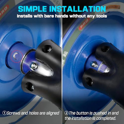 Ab Roller Wheel with Knee Pad Mat,Automatic Rebound Abdominal Wheel Abs Workout Equipment,Home Gym Equipment,No Noise Ab Wheel for Men&Women Abdominal