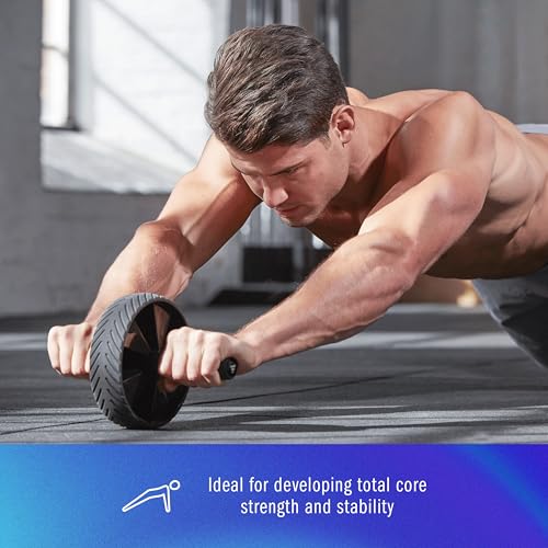 Adidas ADAC-11404-1 Ab Wheel Foam Roller, Abdominal Roller, Abdominal Training, Myofascial Release