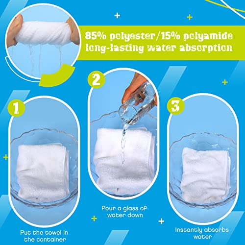 12 Pcs Microfiber Workout Gym Towels, 360 GSM 12x30 Inch Fast Drying Yoga Towels for Sweat, Soft Gym Towel for Men Women Travel Sports(White)