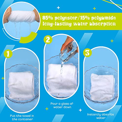 12 Pcs Microfiber Workout Gym Towels, 360 GSM 12x30 Inch Fast Drying Yoga Towels for Sweat, Soft Gym Towel for Men Women Travel Sports(White)