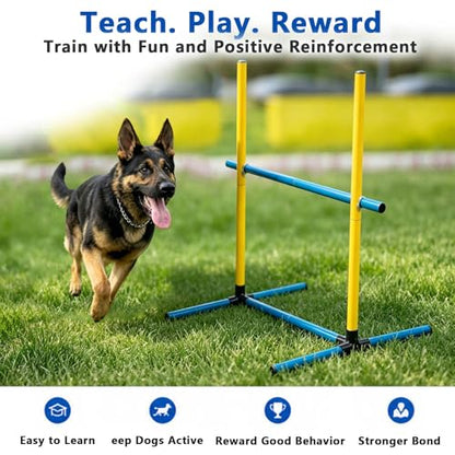 2-Pack Adjustable Dog Agility Hurdles for Small & Medium Dogs - color: SLV-Hurdle 2