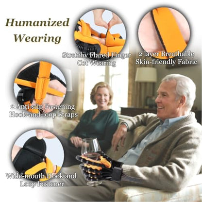 7th Gen Rehabilitation Robot Gloves, Stroke Therapy Equipment, Hand Robotic Rehabilitation Device, 4 Modes, Adjustable Intensity, Touch Panel. Perfect Gifts for Stroke Patients with Hand Impairment - size: Left hand-S
