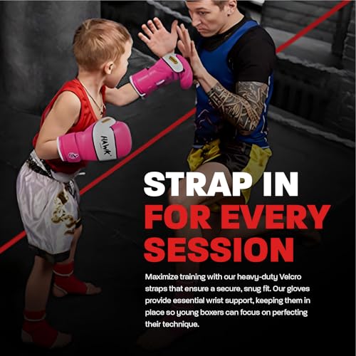 Kids Boxing Gloves for Kids Children Youth Punching Bag Kickboxing Muay Thai Mitts MMA Training Sparring Gloves - color: Pink, size: 4 oz