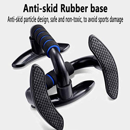 Pushup Bars Handles, Push Up Stand with Cushioned Foam Grip and Non-Slip Rubber Base Home Workout Equipment, Black
