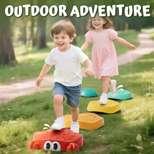 Lehoo Castle Crab Stepping Stones for Kids, Toddler Sensory Toys - color: Yellow