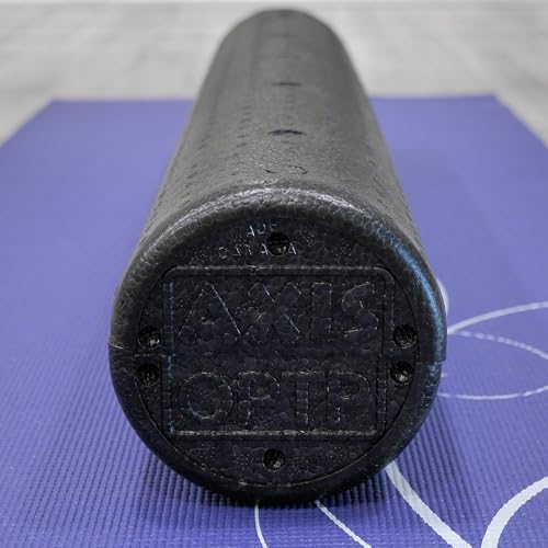 OPTP AXIS Firm Density Foam Roller – Round, Black, 36" x 6" - color: Black - 36" X 6" Round