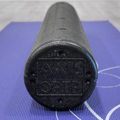 OPTP AXIS Firm Density Foam Roller – Round, Black, 36" x 6" - color: Black - 36" X 6" Round