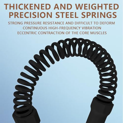 Portable Ropeless Battle Ropes for Home Gym, 2 Sticks Cordless Training Rope for Low-Impact Cardio Training