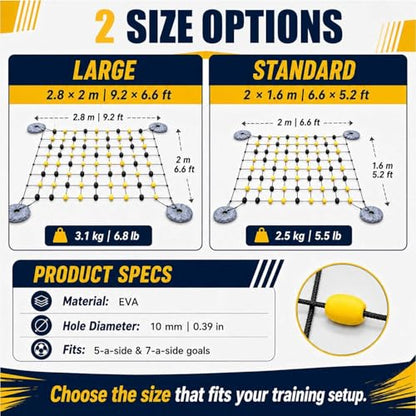 Goalkeeper Training Equipment - Floor Matrix Deflector Soccer Rebound Board for Reflex and Agility Training,for Goalkeeper Drills and Goalkeeper Deflection Training 2 * 1.6m