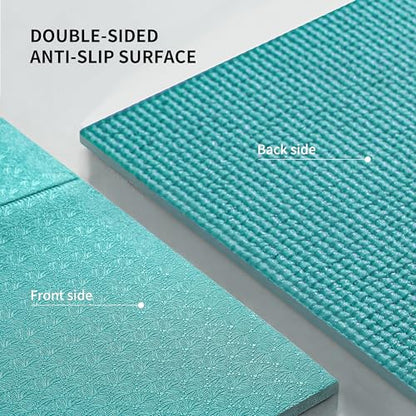 PROIRON Foldable Yoga Mat 0.24"/0.16" for Home Workout & Travel, Non Slip Travel Yoga Mats with Carry Bag, Packable Yoga Mat for Home Gym, Pilates, Fitness,Stretching