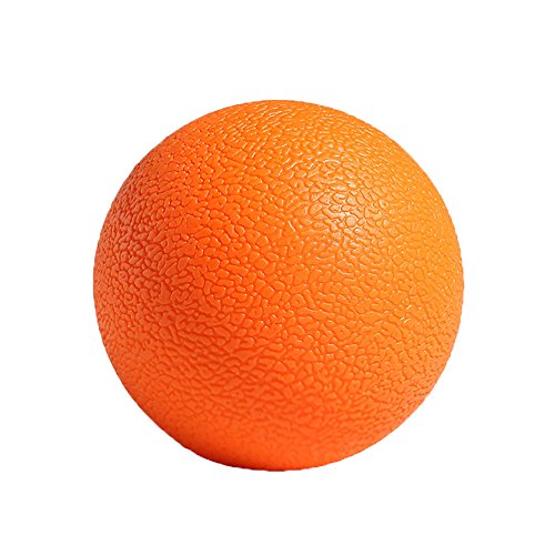 Manual Massage Ball for Back/Neck/Foot Pain and Deep Tissue, Gym Yoga Sports Fitness Body Roller Massager for Plantar Fasciitis, Muscle Soreness Relax, Trigger Point Release - color: Orange