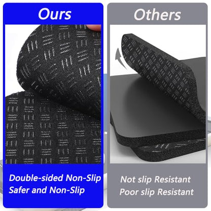 6PCS Treadmill Mats,High Density Equipment Pads 4 x 4 x 0.2 inch Double-Sided Non-Slip Exercise Equipment Mat for Floor Protection,Washing Machine Pads,Walking Pad,Exercise Bike,Home Gym etc.