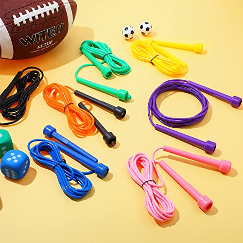 32 Pcs PVC Jump Ropes for Fitness 9.2 ft Adjustable Skipping Rope Versatile Unbreakable Rope with Plastic Handle for Women Men Endurance Training Cardio Exercise Workout