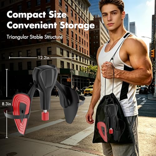 Thigh Trainer with Resistance Band, Adjustable Inner Thigh Exerciser 22–77 lbs, Hip & Leg Workout Equipment for Home Strength Training, Pelvic Floor Support for Men & Women