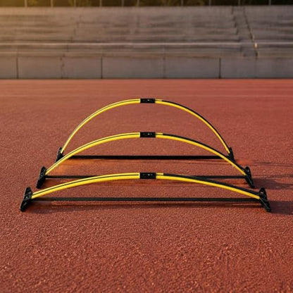 Back Hurdle Simple-Arch to Set up Adjustable Agility Hurdle Portable for Athletes, Speed Training - style: Advanced Model Hurdle Set A 3 Sections/3 Pieces