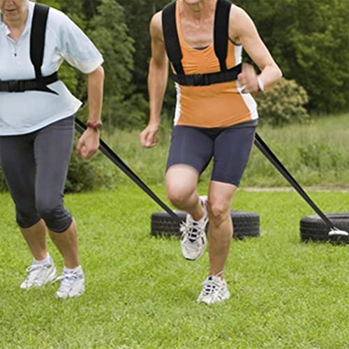 Adjustable Sled Harness, Harness Resistance Band Belt Sports Equipment Weight Sled Harness Set Pulling Strap for Workout Sled Pulling