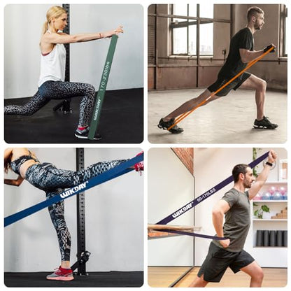 Resistance Bands for Working Out, Exercise Bands, Workout Bands, Pull Up Assistance Bands for Body Stretching Training Physical Therapy Muscle Training for Men & Women