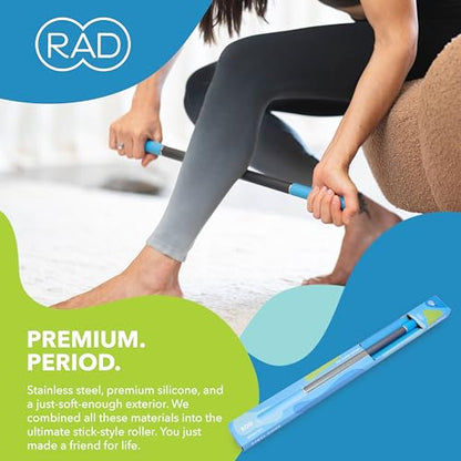 RAD Rod – Deep Tissue Massage Roller Stick – Myofascial Release Tool for Legs, Back, Neck, Arms & Shoulders – Muscle Roller for Mobility & Recovery