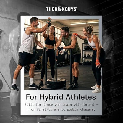 Gloves for Hyrox | Competition & Training | Lightweight, Sweat Wicking, Grip Gloves with TRG-Hex Palm Cushioning | Anti-Slip for Ski Erg, Sled Pull, Farmers Carry - size: X-Small