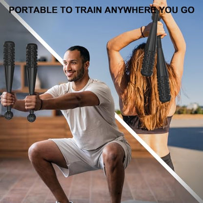 POWER GUIDANCE Macebell Steel Clubbell (2kg-10kg) – Indian Club with Massage Surface for Shoulder Mobility, Grip Strength & Rehabilitation – Solid Steel Weighted Club with Rubber Coating for Home Gym, BJJ & Wrestling