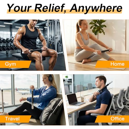 Foam Roller, Massage Roller, Muscle Roller Stick, Neck Massager for Muscles Relief, Therapy Roller Stick for Legs, Calf, Thigh, Lipo, Massage Rolling Pin, Help Sore Muscle Recovery