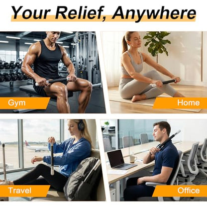Foam Roller, Massage Roller, Muscle Roller Stick, Neck Massager for Muscles Relief, Therapy Roller Stick for Legs, Calf, Thigh, Lipo, Massage Rolling Pin, Help Sore Muscle Recovery