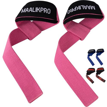 Weight Lifting Straps | Wrist Lifting Strap - color: Light Pink